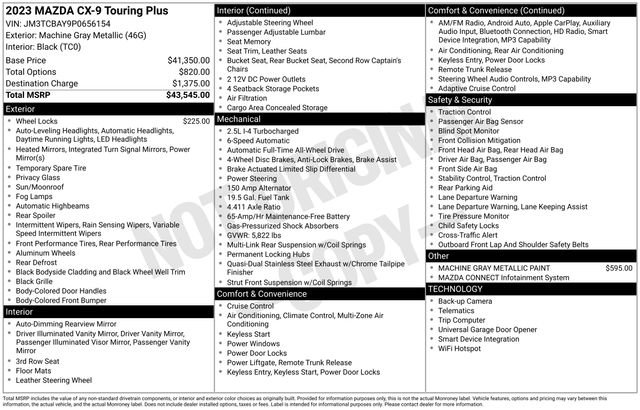 Used 2023 MAZDA CX-9 Touring Plus image 8