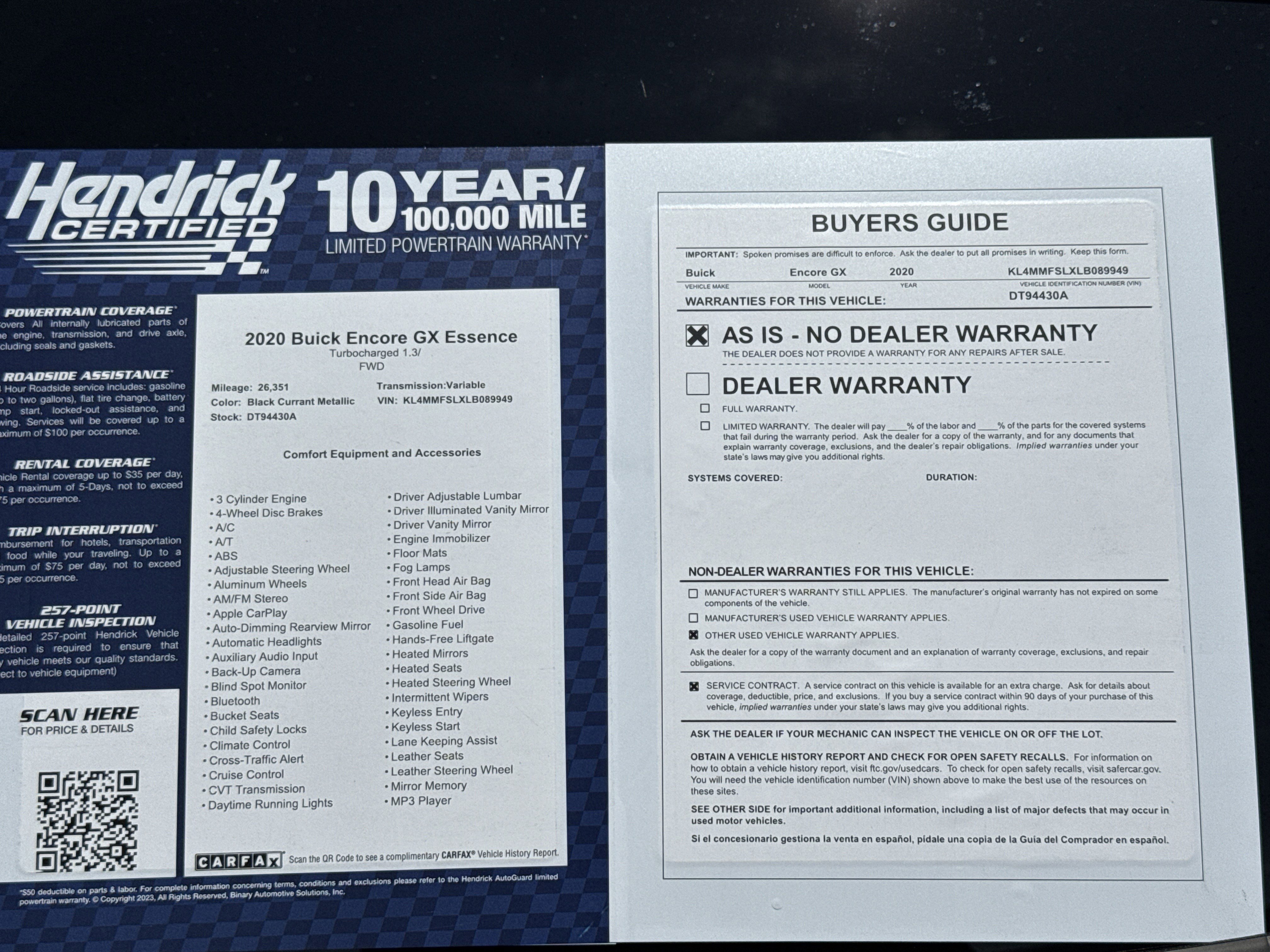 Used 2020 Buick Encore GX Essence w/ Experience Buick Package FWD image 37