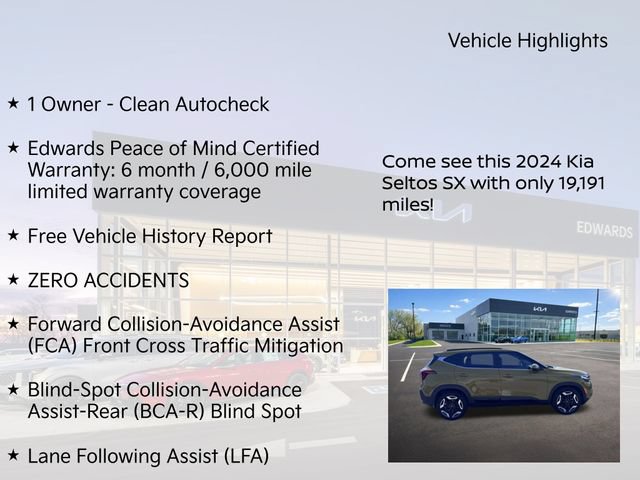 Used 2024 Kia Seltos SX w/ SX Sunroof Package AWD/4WD image 11
