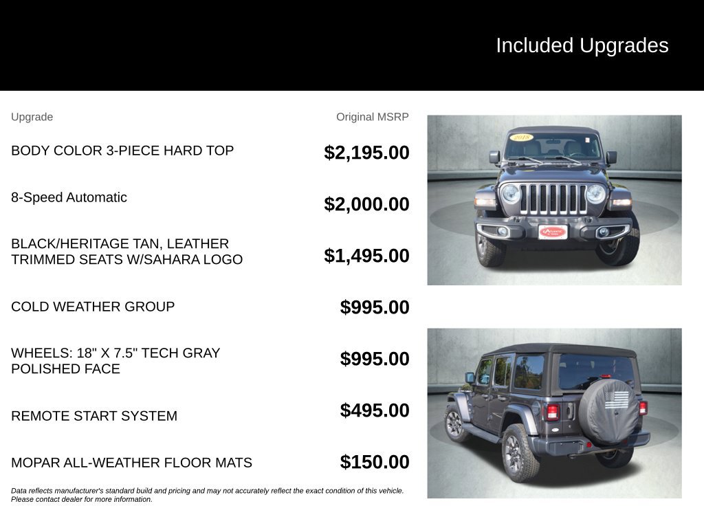 Used 2018 Jeep Wrangler Unlimited Sahara w/ Cold Weather Group AWD/4WD image 35