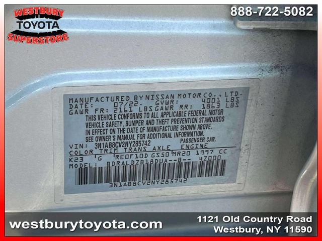 Used 2022 Nissan Sentra SV w/ All-Weather Package FWD image 23