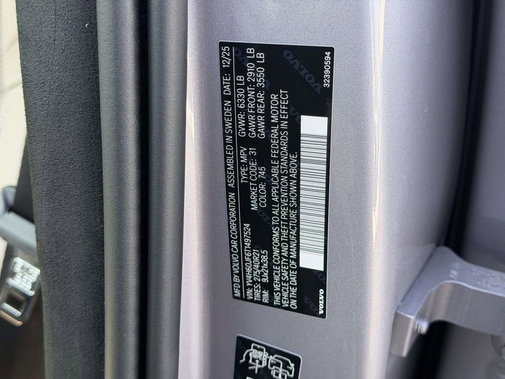 New 2026 Volvo XC90 T8 Ultra w/ Lounge Package image 25