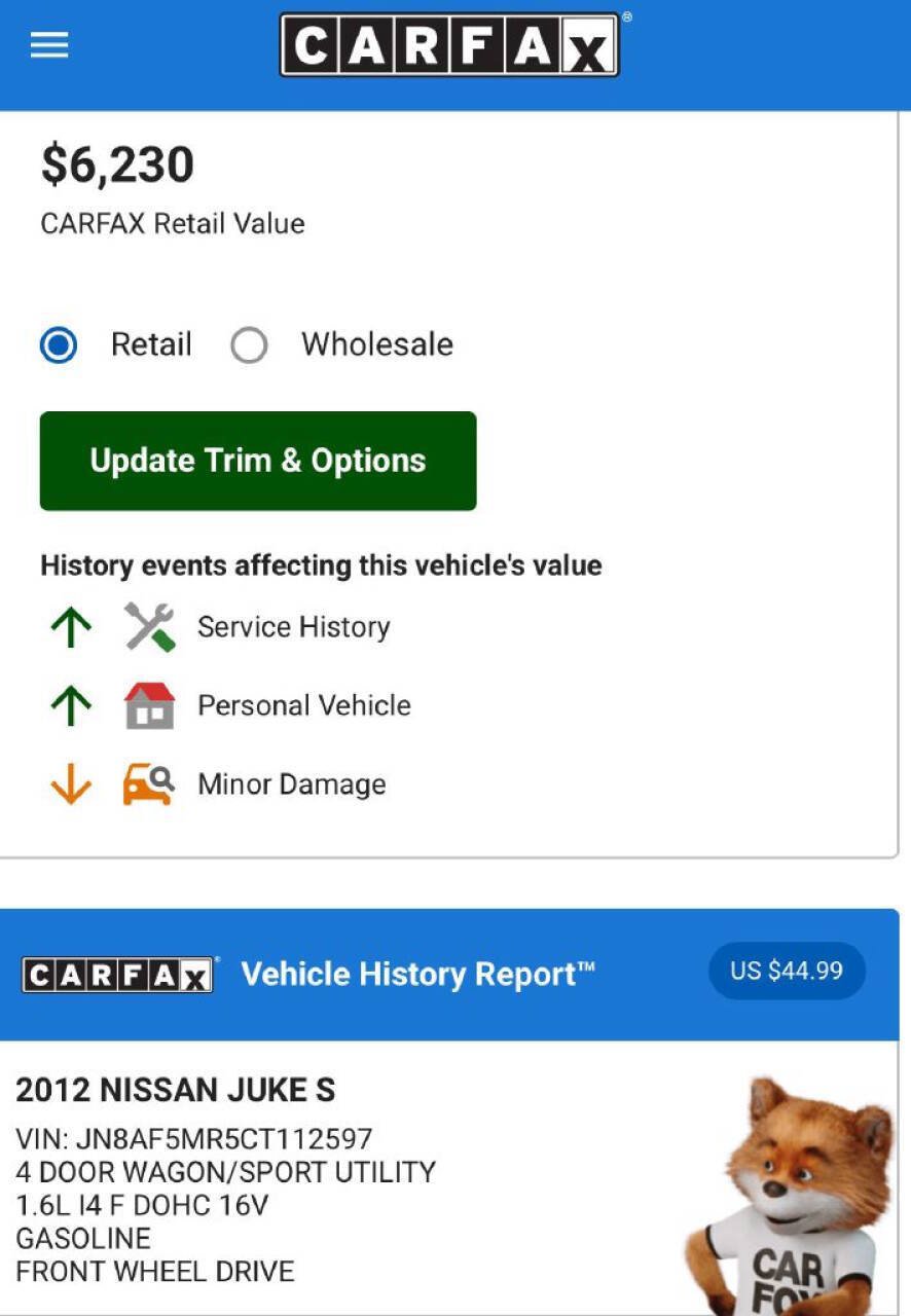 Used 2012 Nissan Juke S FWD image 16