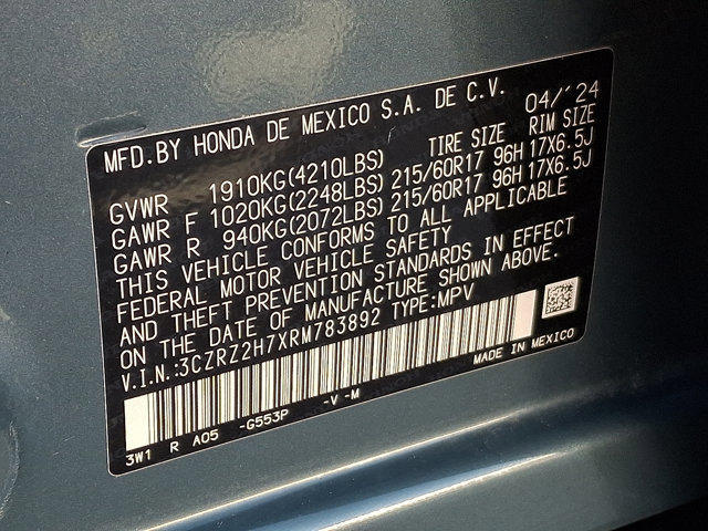 Used 2024 Honda HR-V EX-L image 27