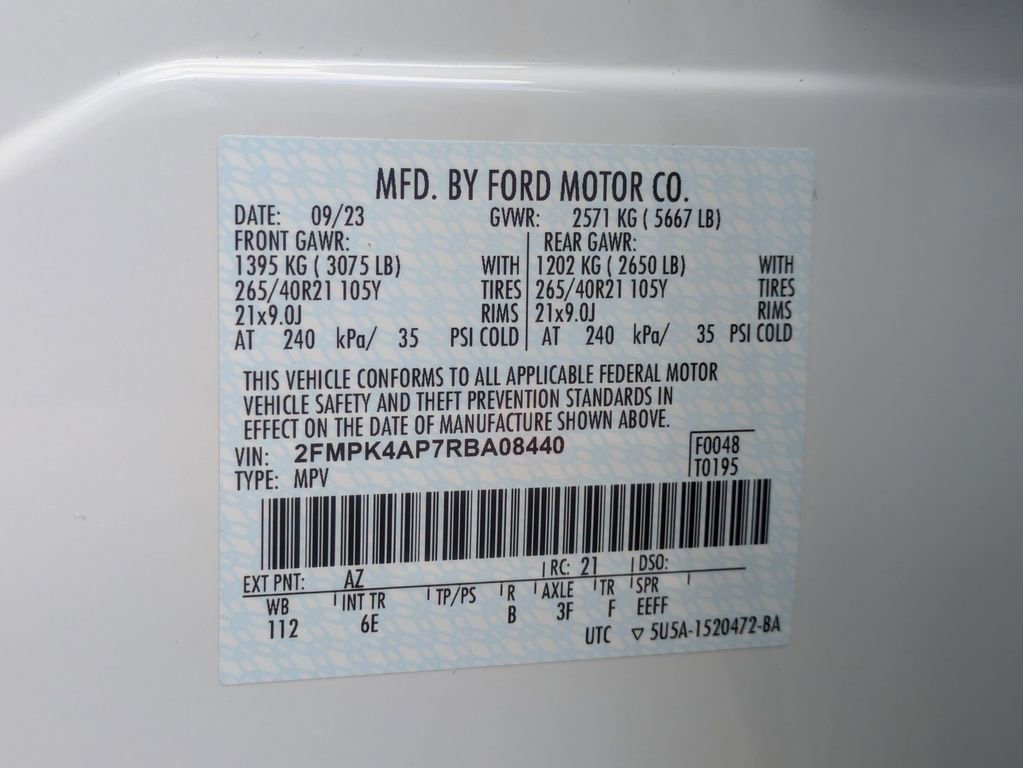 Certified 2024 Ford Edge ST w/ Equipment Group 401A image 29
