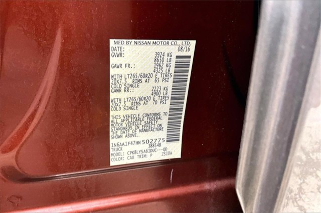 Used 2017 Nissan Titan Platinum Reserve image 20