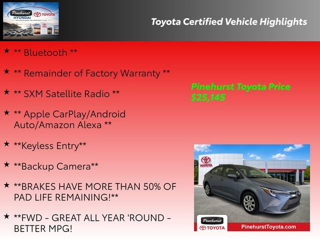 Certified 2025 Toyota Corolla LE FWD image 19