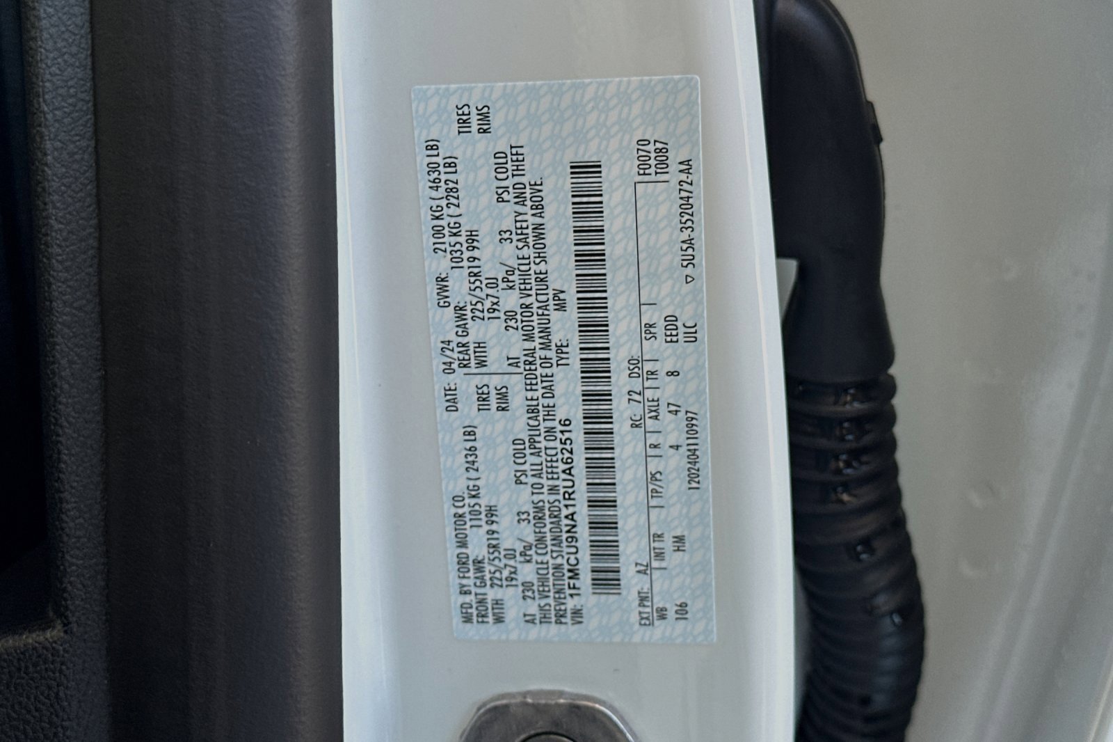 New 2024 Ford Escape ST-Line Select w/ Tech Pack #2 image 12