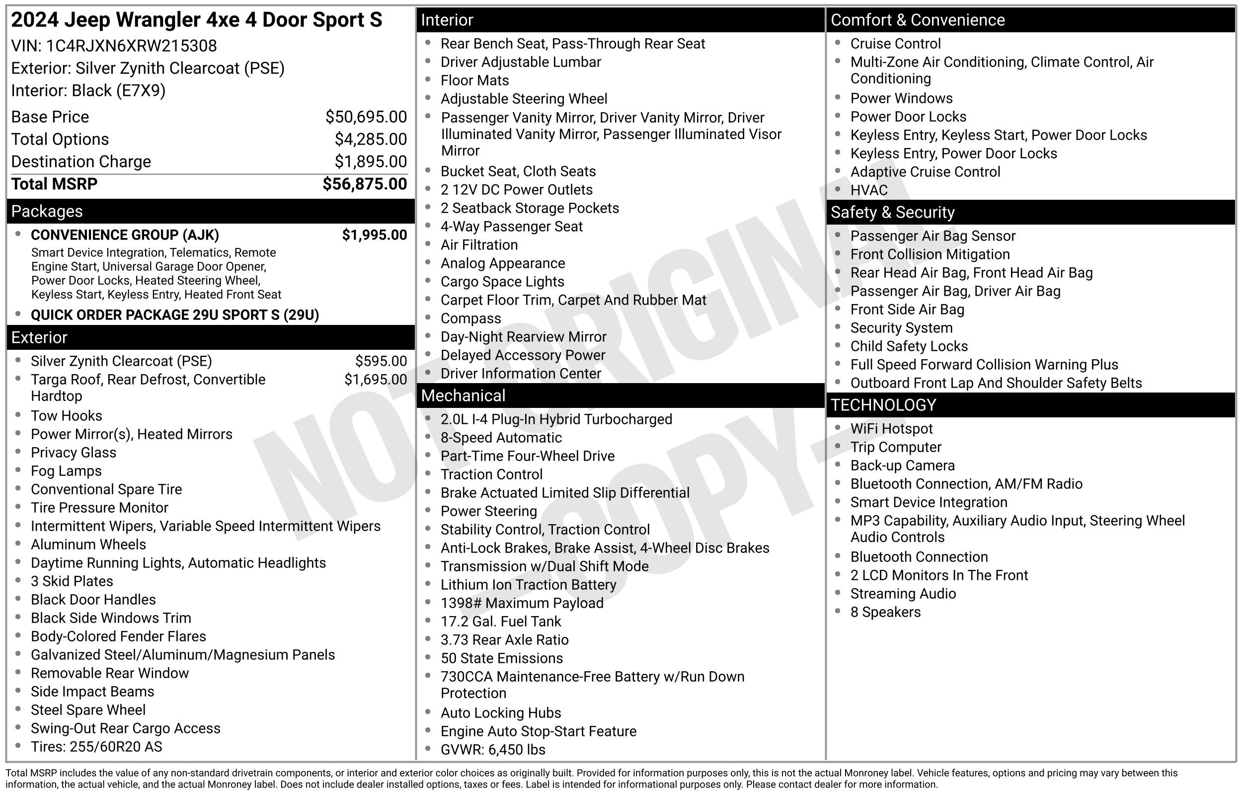 Used 2024 Jeep Wrangler Unlimited w/ Convenience Group AWD/4WD image 2