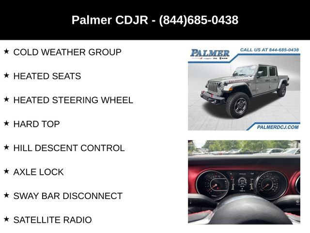 Used 2023 Jeep Gladiator Rubicon w/ LED Lighting Group AWD/4WD image 12