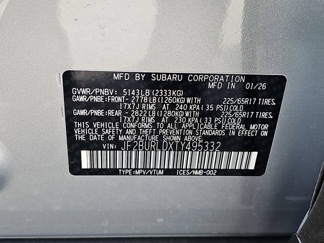 New 2026 Subaru Outback Wilderness AWD/4WD image 22