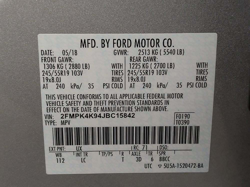 Used 2018 Ford Edge Titanium w/ Technology Package AWD/4WD image 33