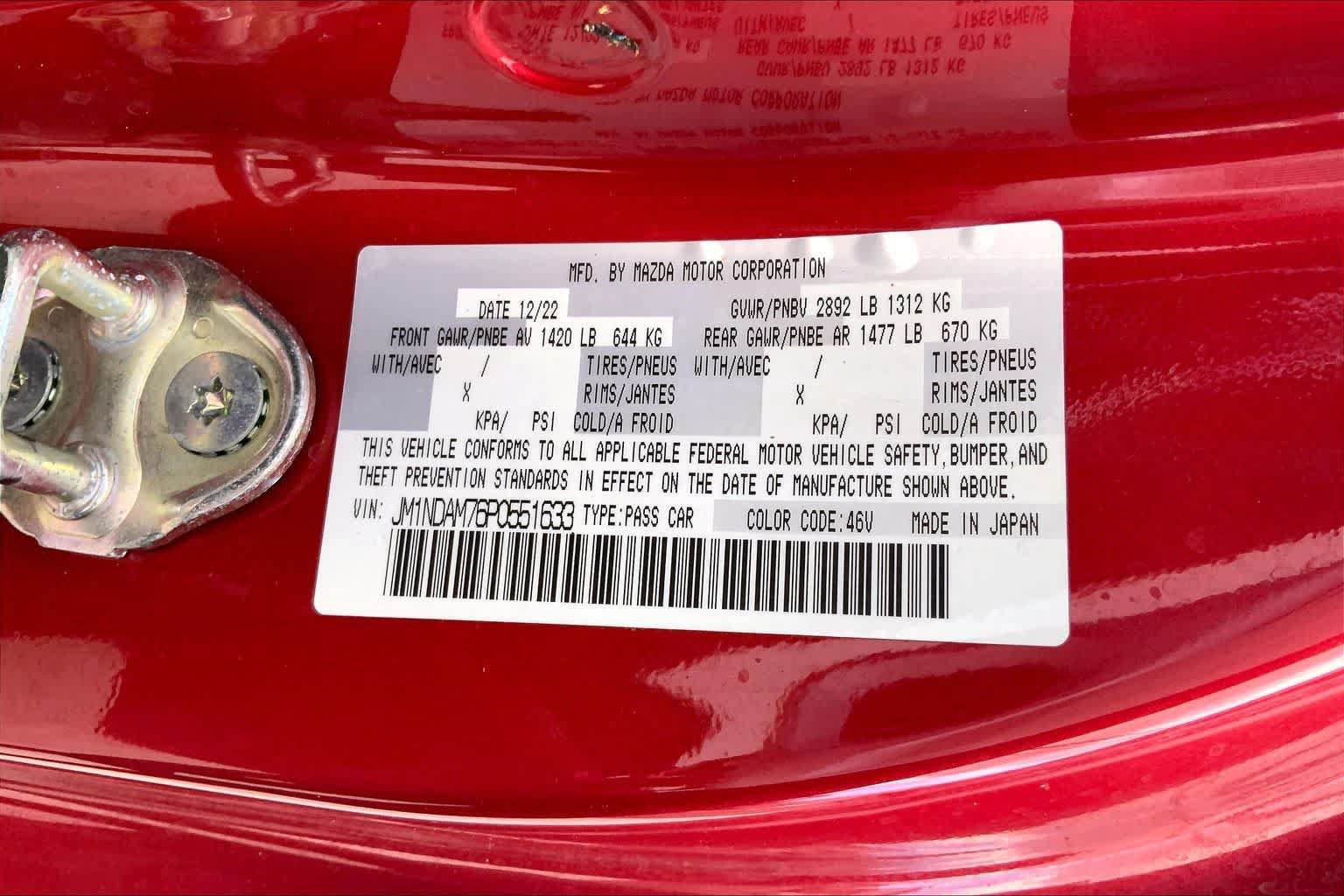 Used 2023 MAZDA MX-5 Miata Grand Touring w/ Weather Package RWD image 19