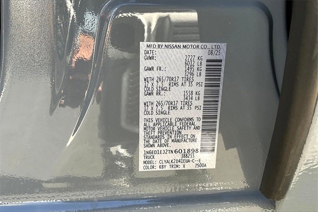 New 2026 Nissan Frontier Pro-X w/ Pro-X Convenience Package image 16