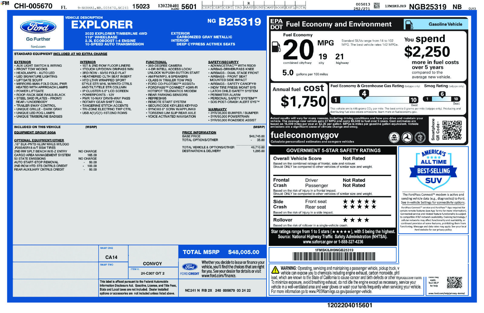 Used 2022 Ford Explorer Timberline