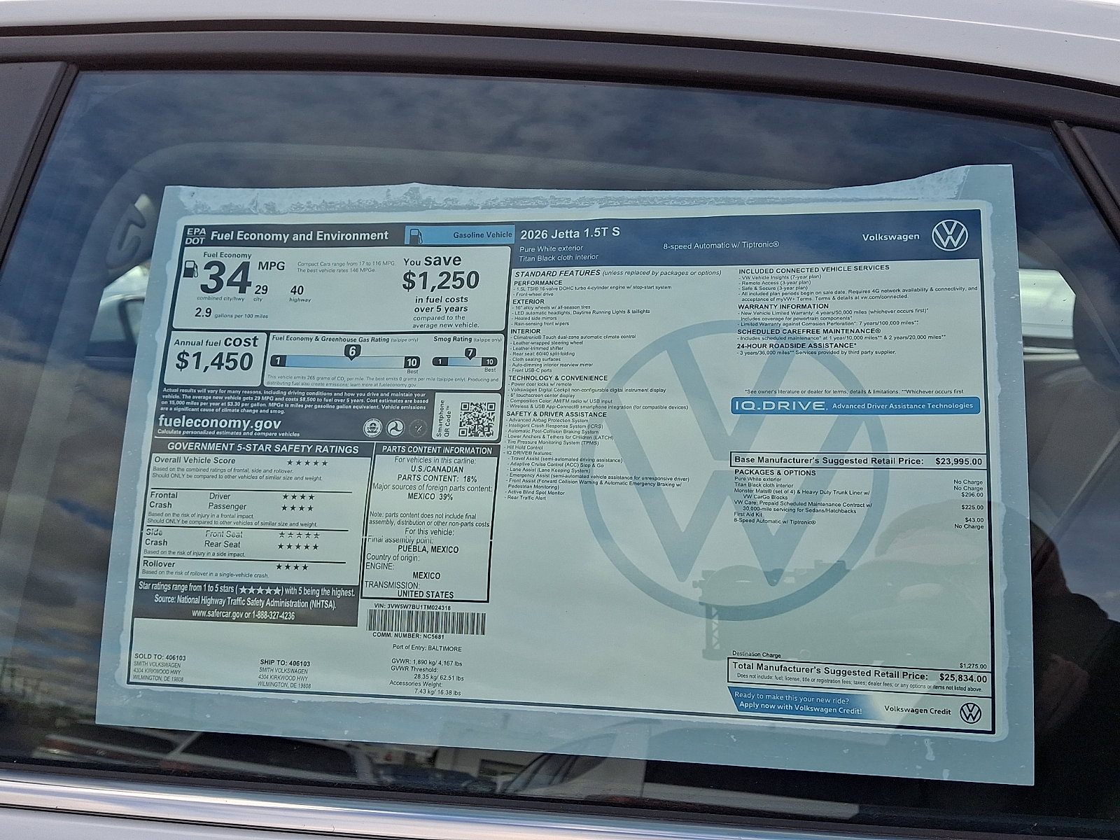 New 2026 Volkswagen Jetta S image 19