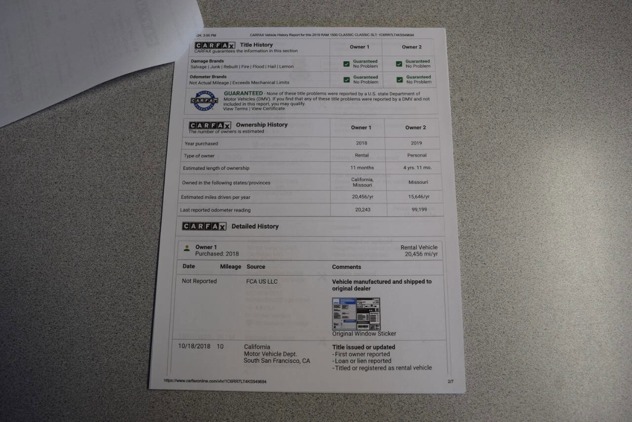 Used 2019 RAM 1500 Classic SLT w/ Luxury Group image 65