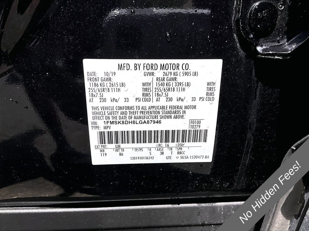 Used 2020 Ford Explorer XLT AWD/4WD image 26
