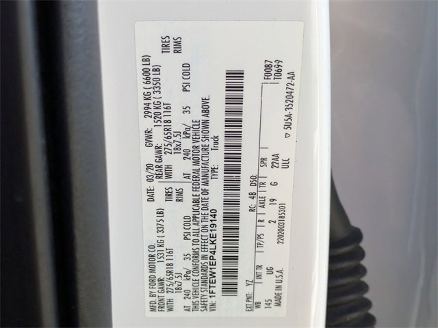 Used 2020 Ford F150 XLT w/ Equipment Group 302A Luxury image 31