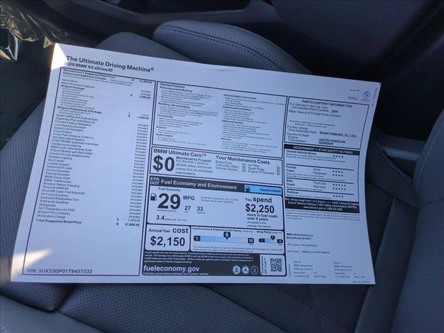 New 2026 BMW X3 xDrive30i w/ M Sport Package AWD/4WD image 18