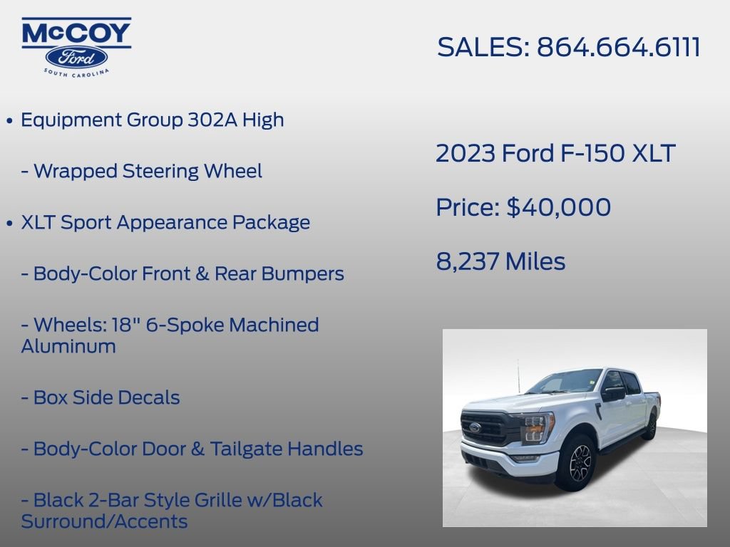 Used 2023 Ford F150 XLT w/ Equipment Group 302A High AWD/4WD image 18