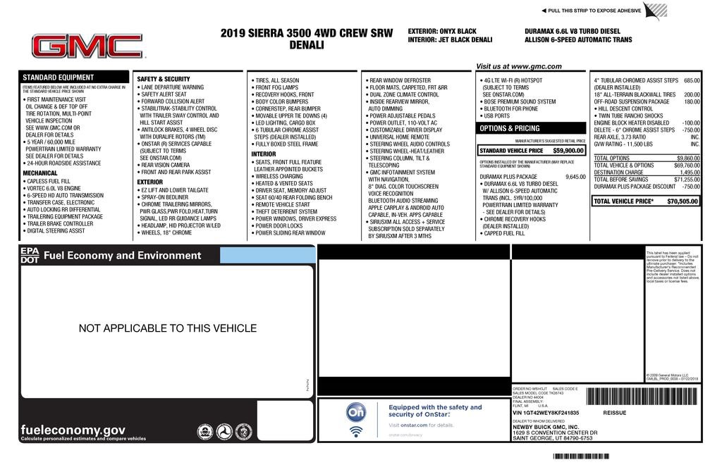 Used 2019 GMC Sierra 3500 Denali w/ Duramax Plus Package image 3