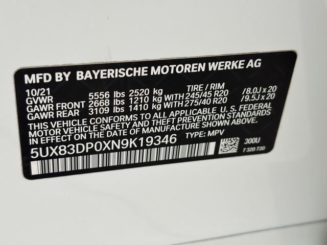 Used 2022 BMW X3 M40i w/ Parking Assistance Package AWD/4WD image 33