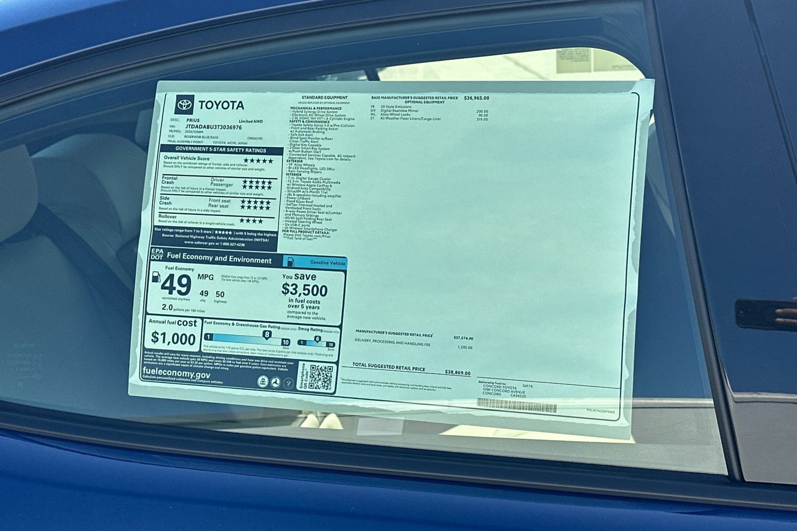 New 2026 Toyota Prius Limited AWD/4WD image 29