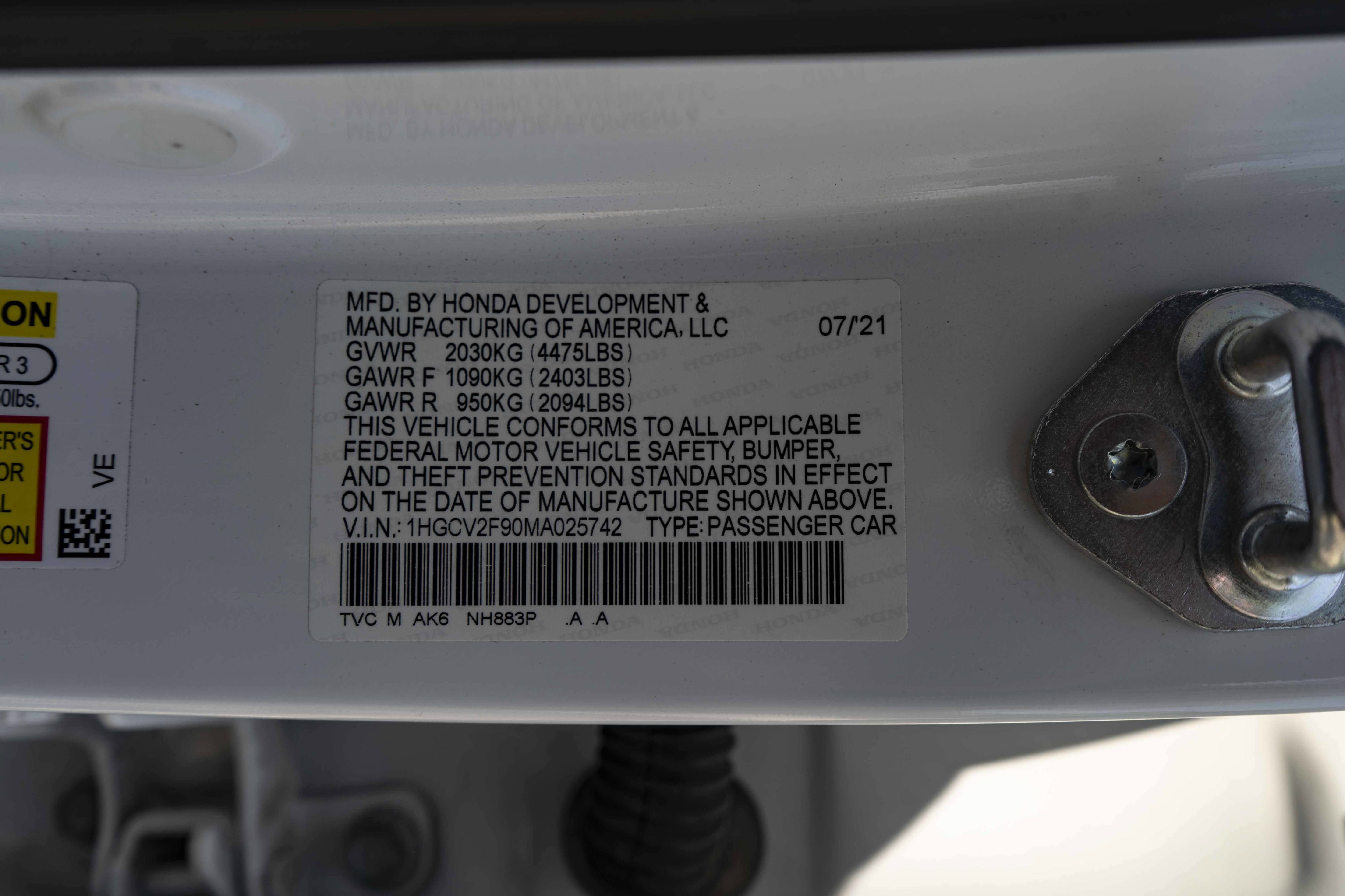 Certified 2021 Honda Accord Touring image 46