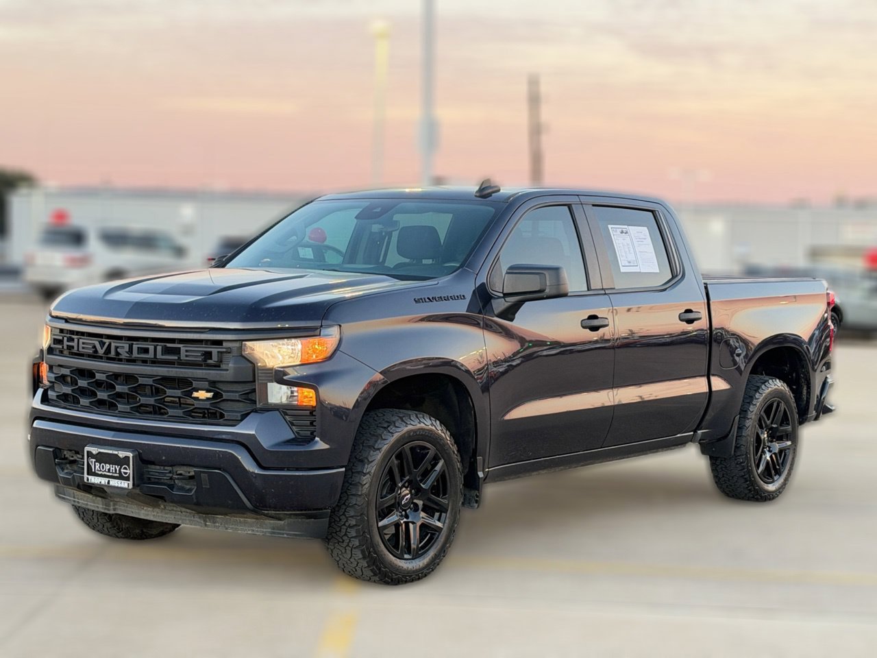 Used 2023 Chevrolet Silverado 1500 Custom w/ LPO, Dark Essentials Package RWD image 2