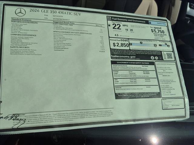 New 2026 Mercedes-Benz GLE 350 4MATIC image 16