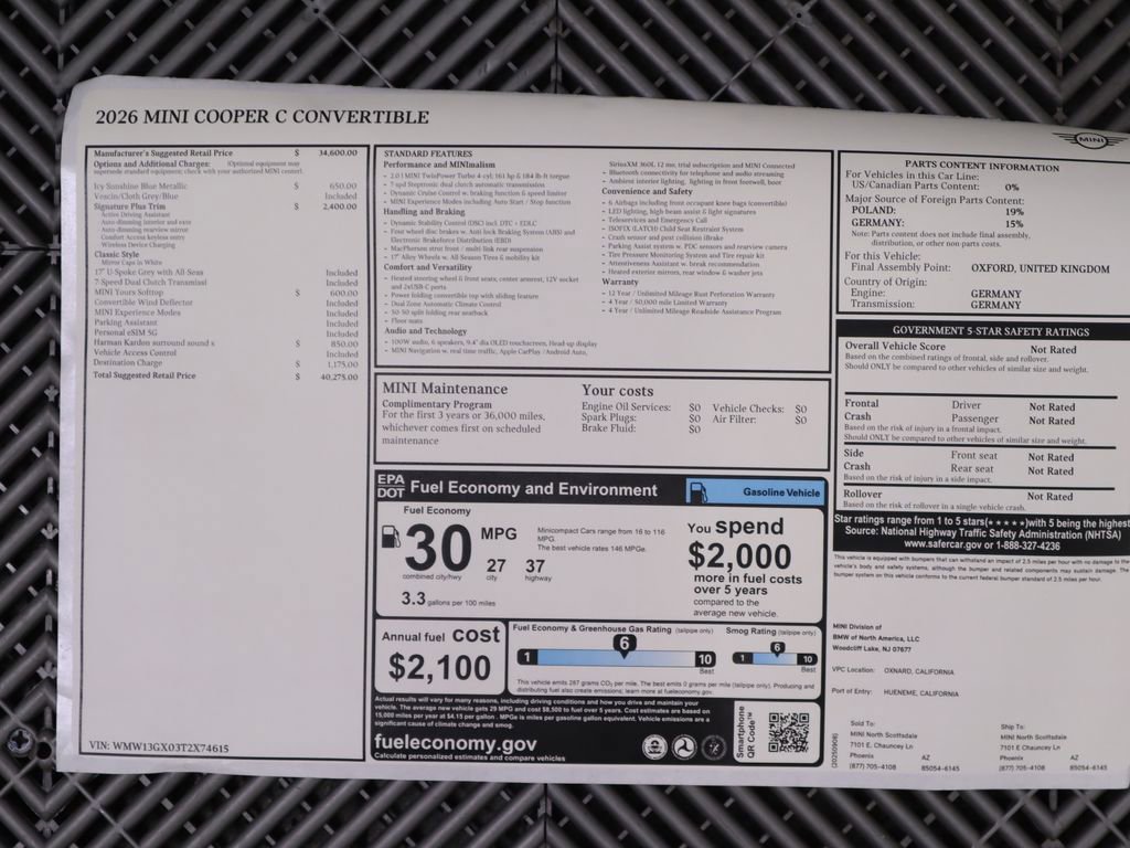 Used 2026 MINI Cooper Convertible image 17