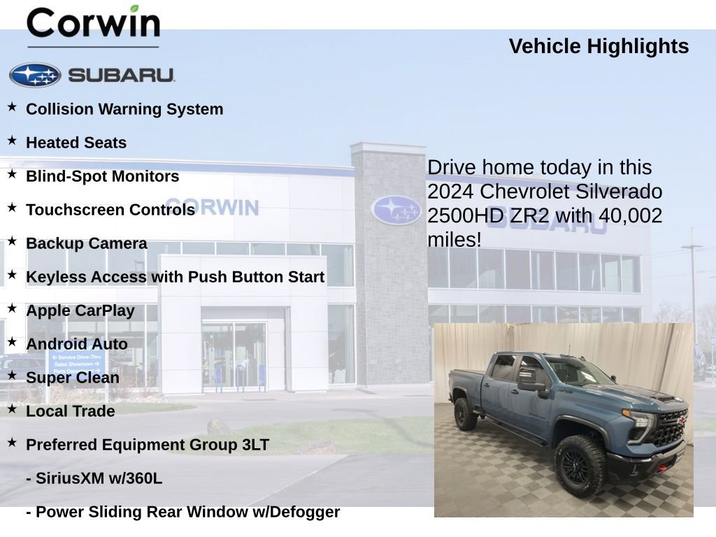 Used 2024 Chevrolet Silverado 2500 ZR2 w/ Technology Package image 6