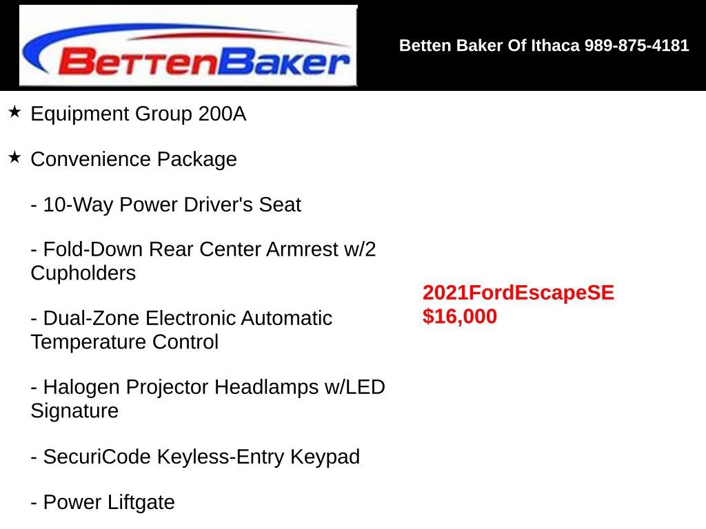 Used 2021 Ford Escape SE w/ SE Sport Appearance Package image 4