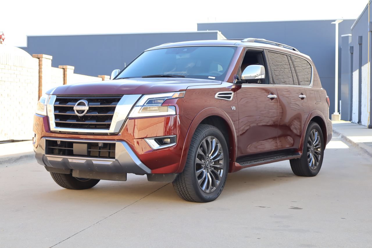 Used 2022 Nissan Armada Platinum w/ Captain's Chairs Package AWD/4WD image 2