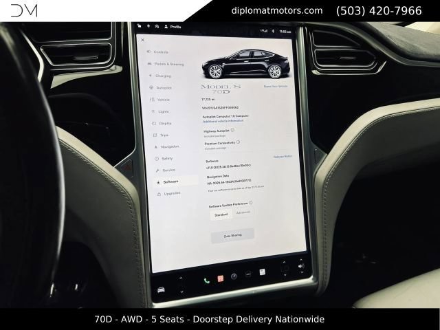 Used 2015 Tesla Model S 70D AWD/4WD image 33