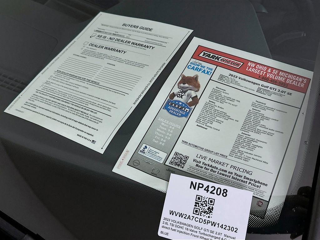 Used 2023 Volkswagen GTI SE w/ SE Leather Package image 13