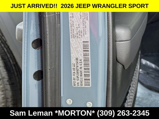New 2026 Jeep Wrangler Sport image 27