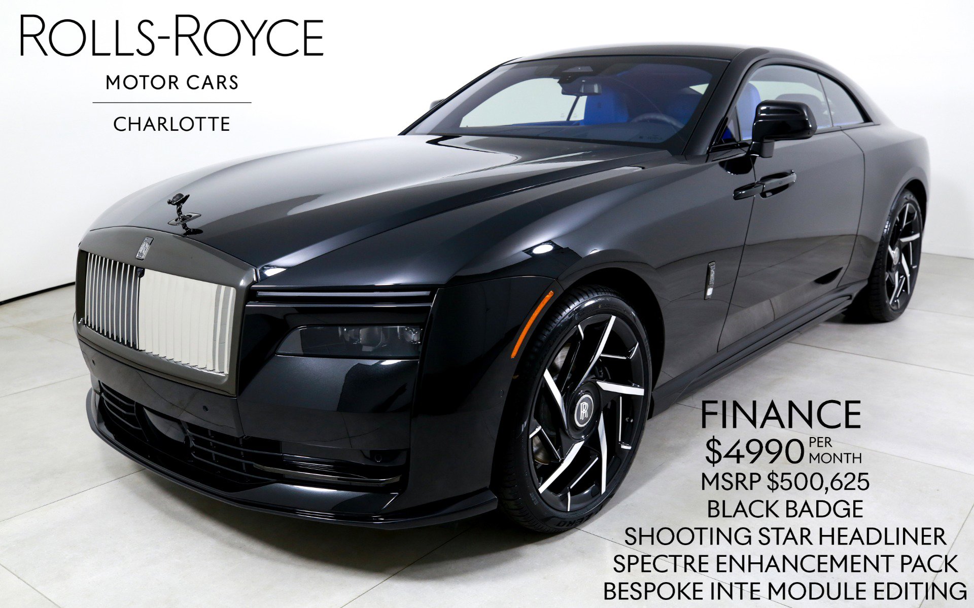 New 2025 Rolls-Royce Spectre Black Badge w/ Spectre Enhancement Package