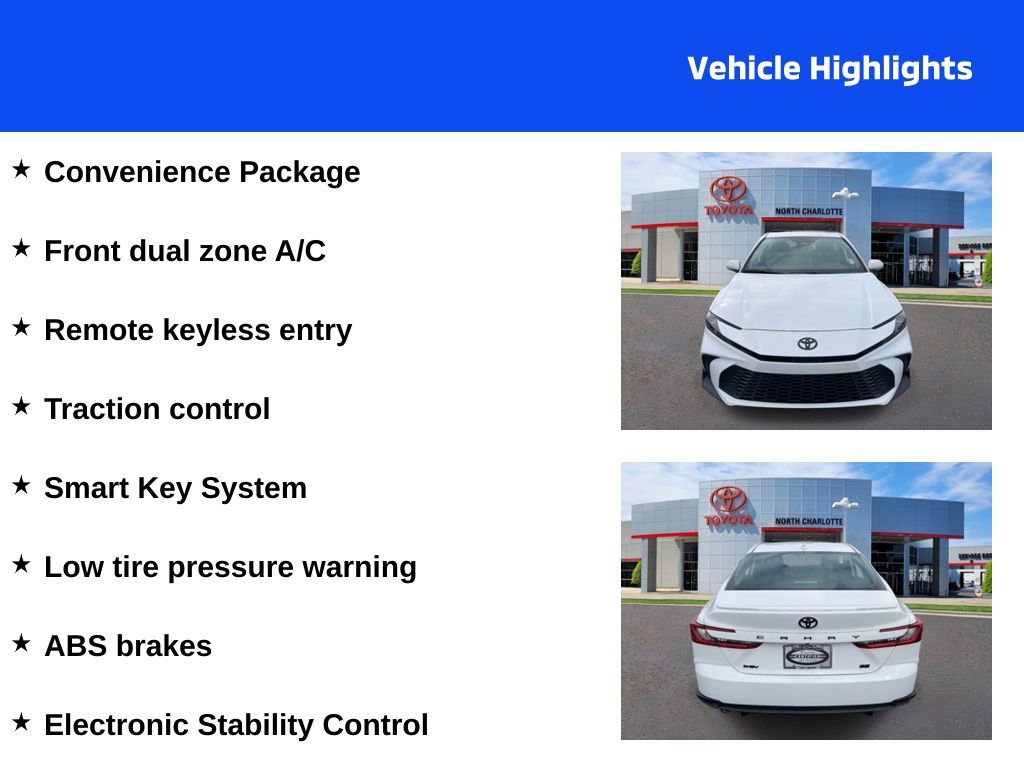 Used 2025 Toyota Camry SE w/ Convenience Package image 4