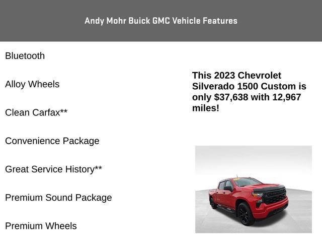 Used 2023 Chevrolet Silverado 1500 Custom image 4