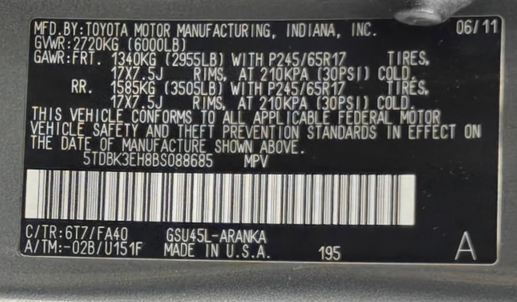 Used 2011 Toyota Highlander 4WD w/ Tech Pkg image 40