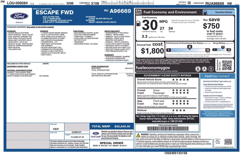 Used 2024 Ford Escape Active FWD image 39