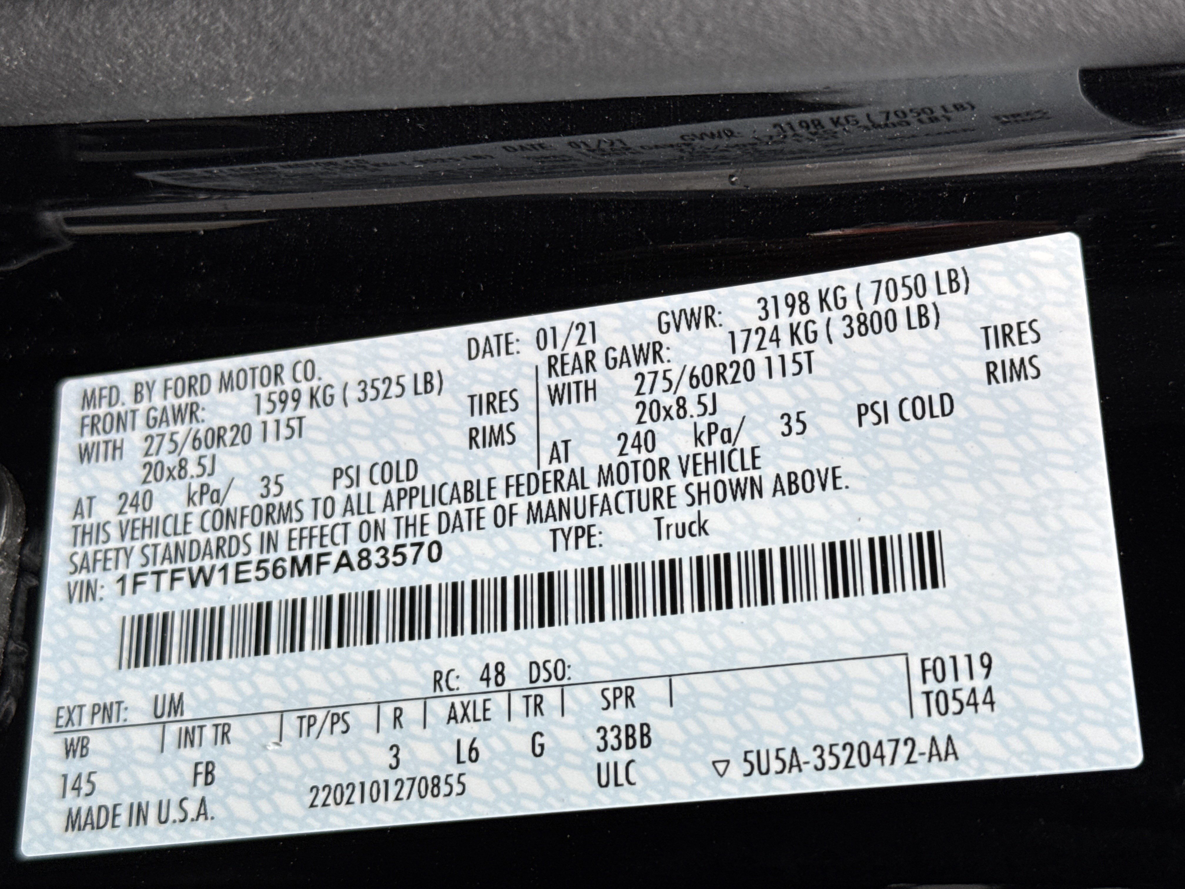 Used 2021 Ford F150 XLT w/ Equipment Group 302A High AWD/4WD image 36