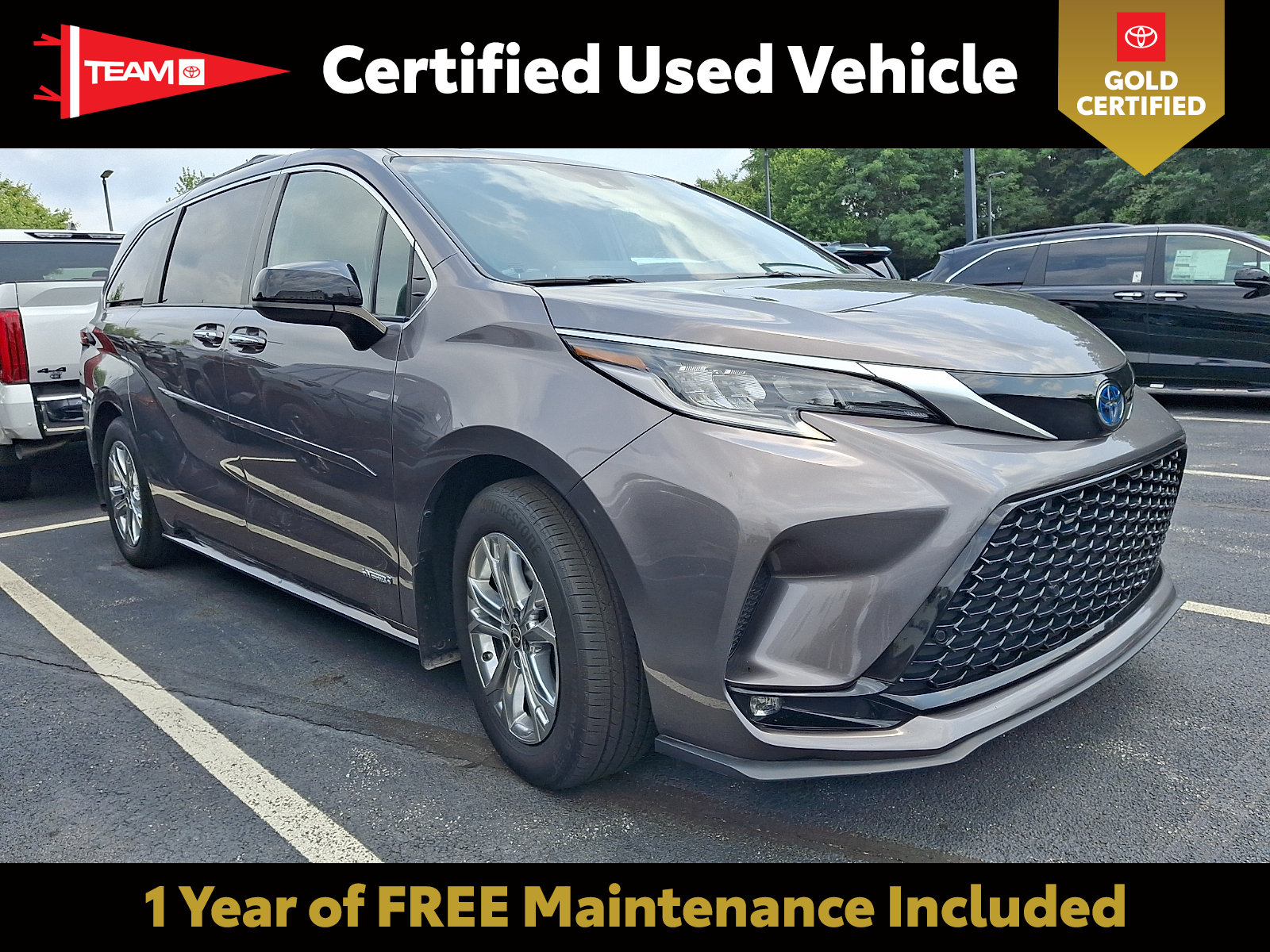 Certified 2021 Toyota Sienna XSE w/ XSE Plus Package AWD/4WD image 1