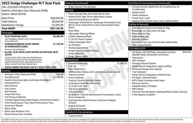 Used 2023 Dodge Challenger R/T Scat Pack w/ Plus Package RWD image 12