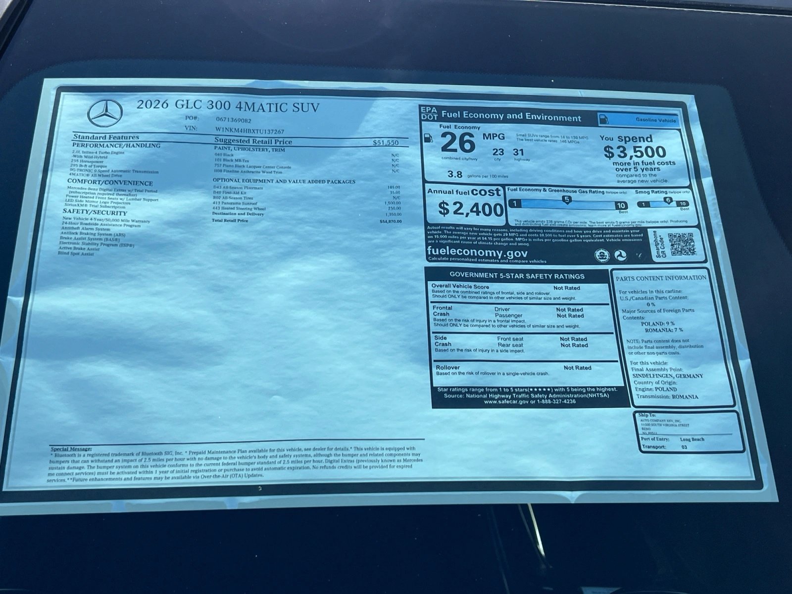 New 2026 Mercedes-Benz GLC 300 4MATIC image 19