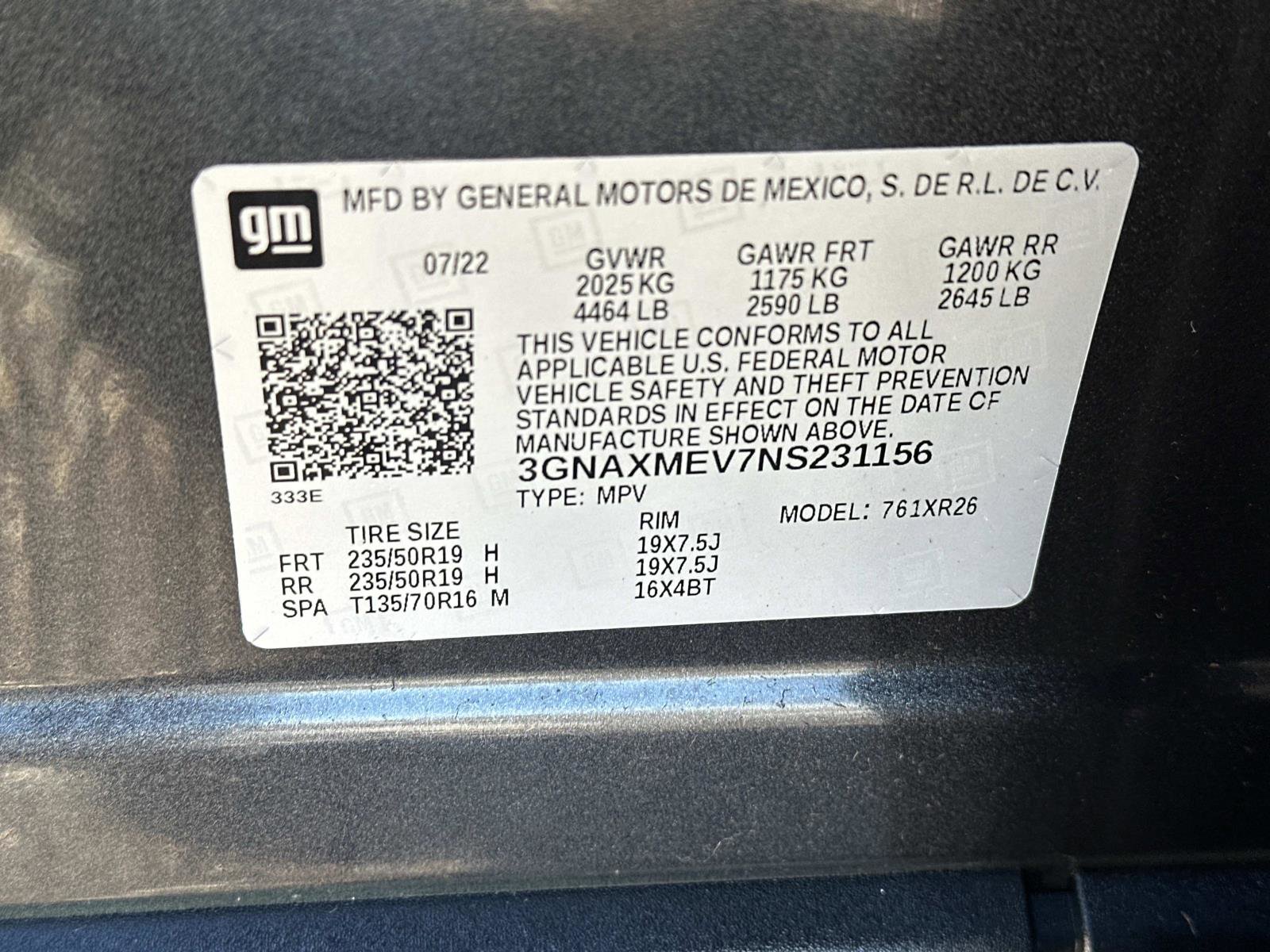 Certified 2022 Chevrolet Equinox RS image 17