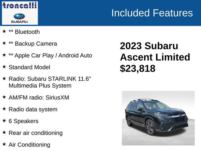 Used 2023 Subaru Ascent Limited AWD/4WD image 4