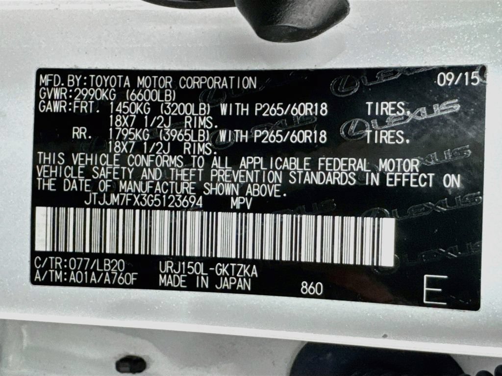 Used 2016 Lexus GX 460 Luxury w/ Preferred Accessory Package AWD/4WD image 34